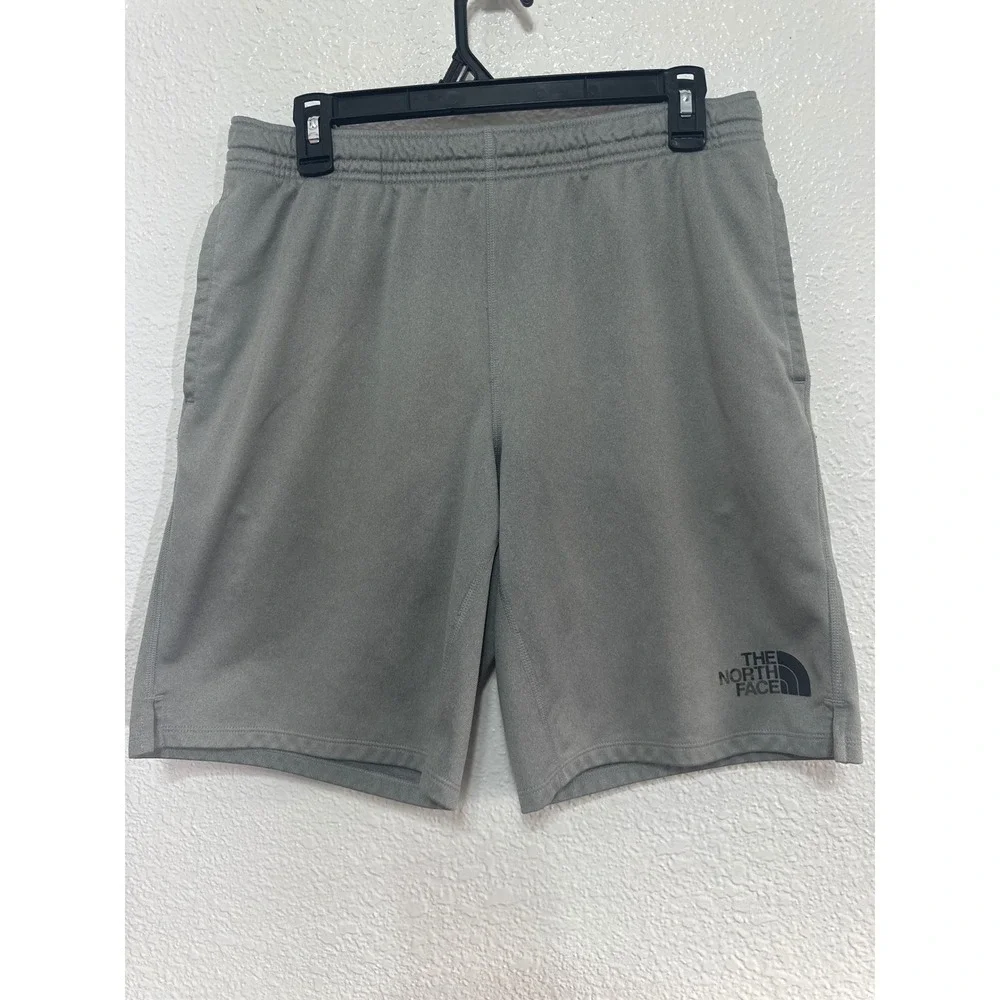 The North Face Mens Gray Athletic Shorts Size Medium Regular Fit Polyester